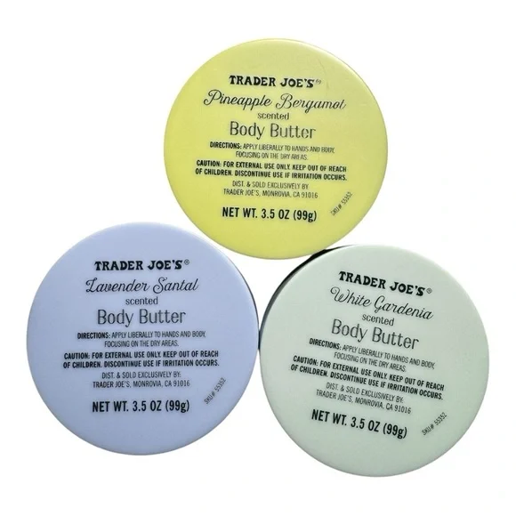 NEW Trader Joe’s Body Butter Trio scented lotion set lavender gardenia santal - Picture 5 of 7